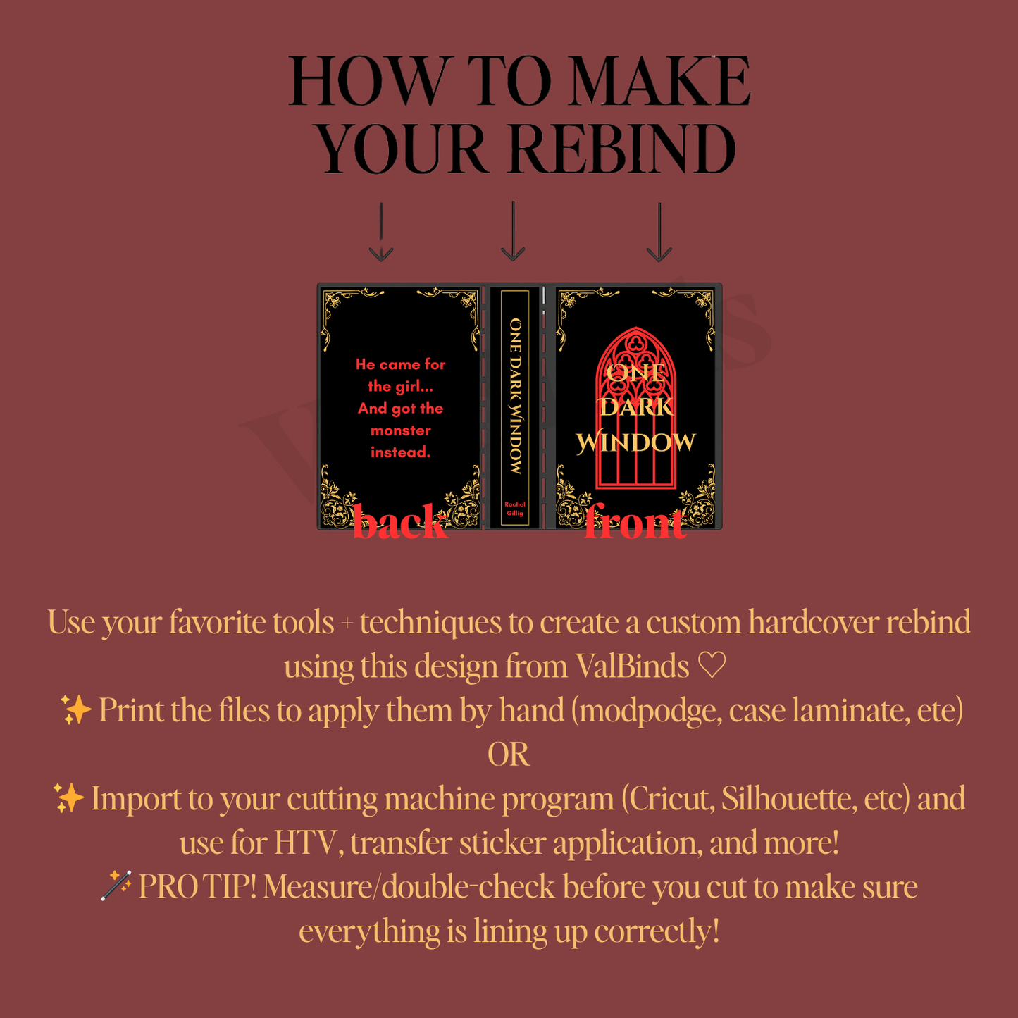 Shepherd King Duology Bookbinding Book Cover Set – One Dark Window & Two Twisted Crowns PNG + SVG Files for DIY Rebind
