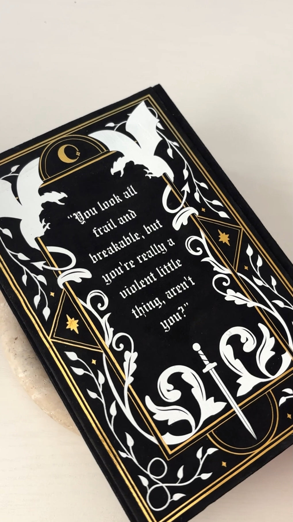 Onyx Storm by Rebecca Yarros Rebind | Handmade Custom Special Edition
