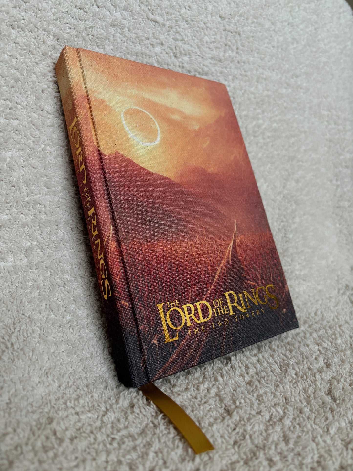 The Two Towers by J.R.R. Tolkien – Custom Canvas Hardcover Rebind
