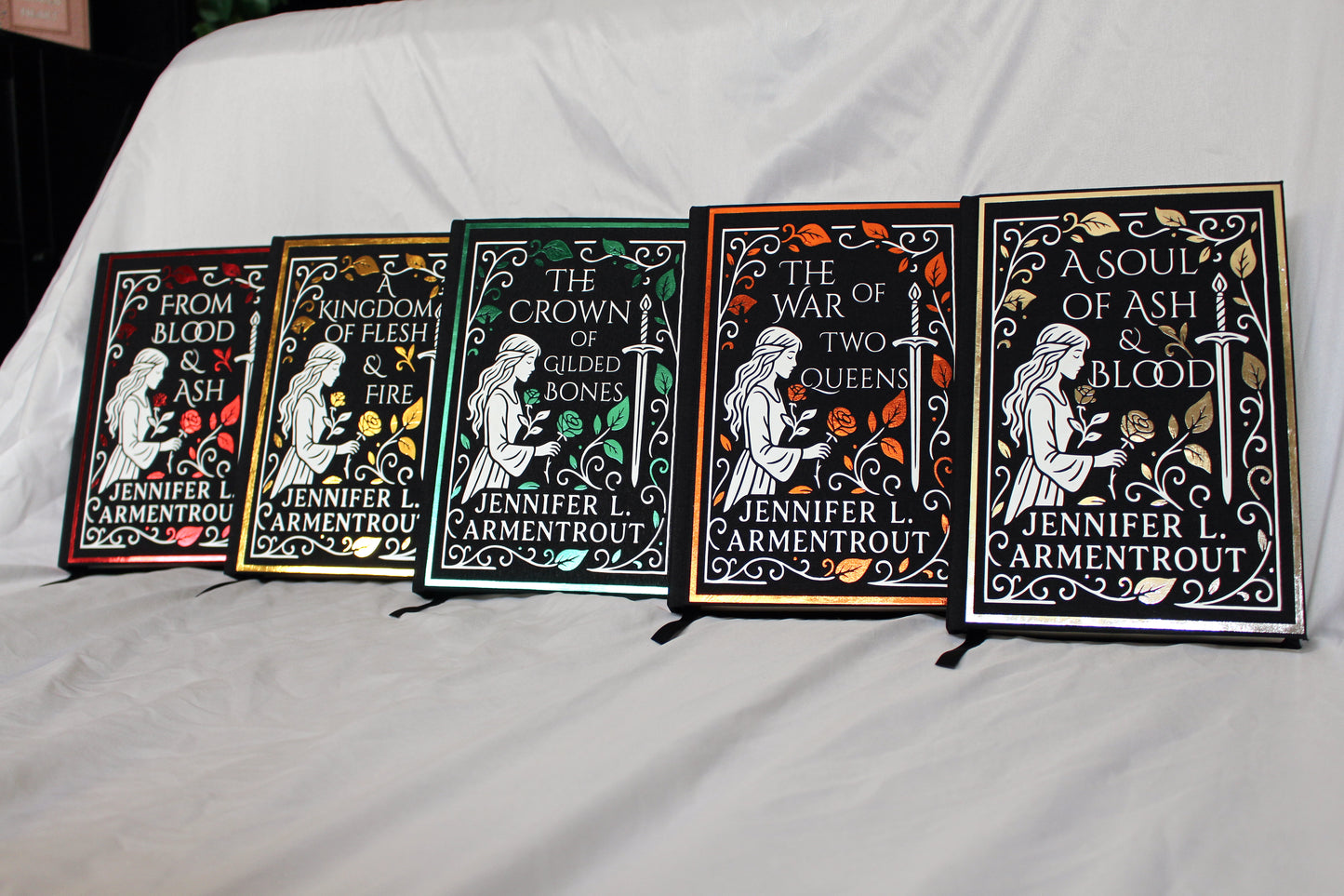 Blood and Ash Series by Jennifer L Armentrout Rebound Special Custom Edition Set, Fantasy Romance Rebind Set, Handmade