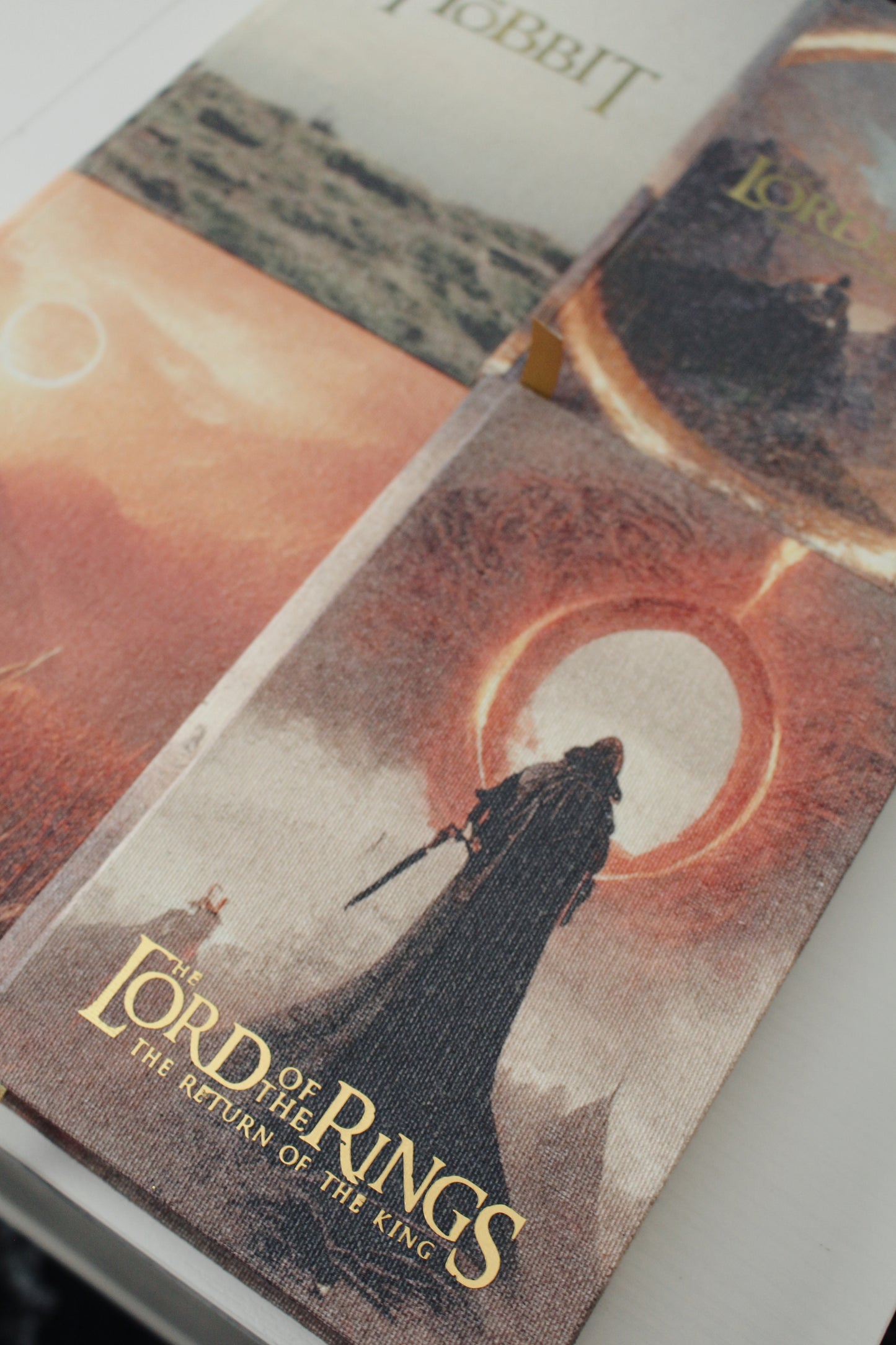 The Hobbit & The Lord of the Rings by J.R.R. Tolkien – Handcrafted Canvas Rebind Set