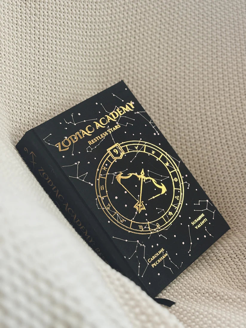 Zodiac Academy Bookbinding Book Cover PNG – Restless Stars Front, Back & Spine Design | Printable Transparent Files for DIY Rebind