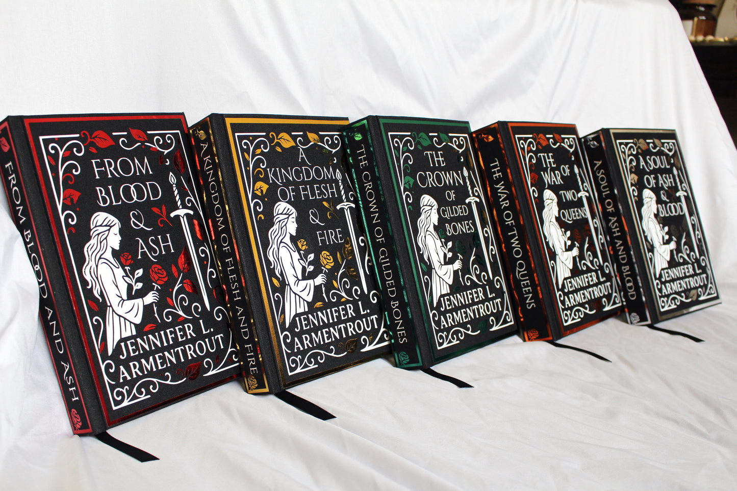 Blood and Ash Series by Jennifer L Armentrout Rebound Special Custom Edition Set, Fantasy Romance Rebind Set, Handmade