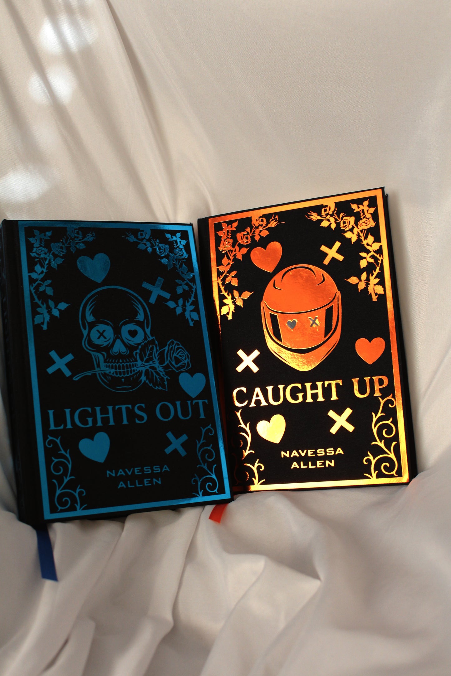 Lights Out & Caught Up by Navessa Allen Rebinds | Custom Special Editions | Rebound Books