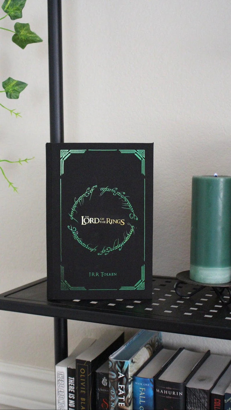 Lord of the Rings Bookbinding Book Cover PNG – Front & Spine for DIY Rebind | Printable High-Res Digital File