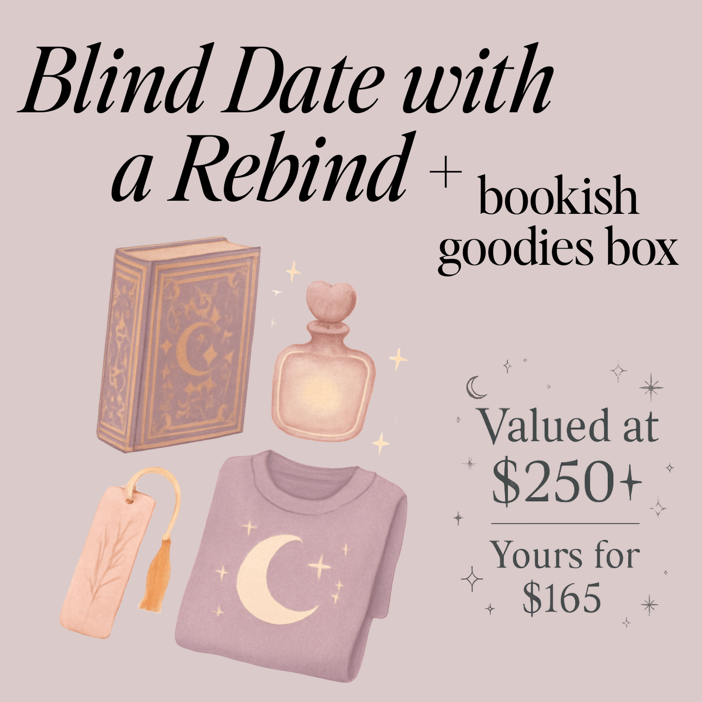 Blind Date with a Rebind ♡ Handmade Rebind + Bookish Goodies Box!