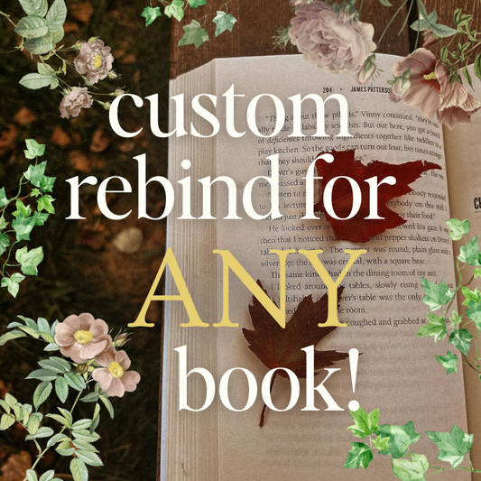 Custom Rebind for ANY Book! | Special Edition | Handmade Rebound Book