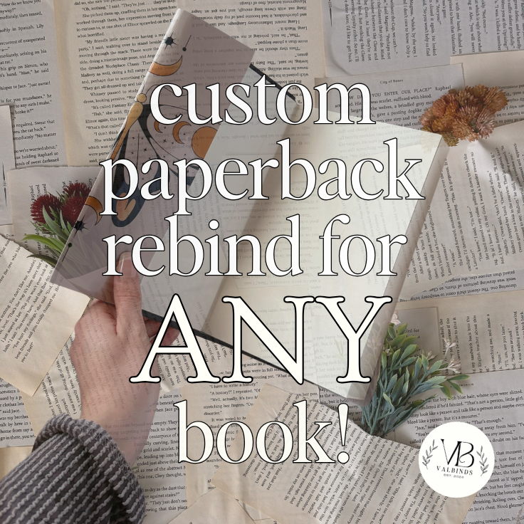 Custom PAPERBACK Rebinding for ANY Book! | Special Edition | Handmade Rebound Book