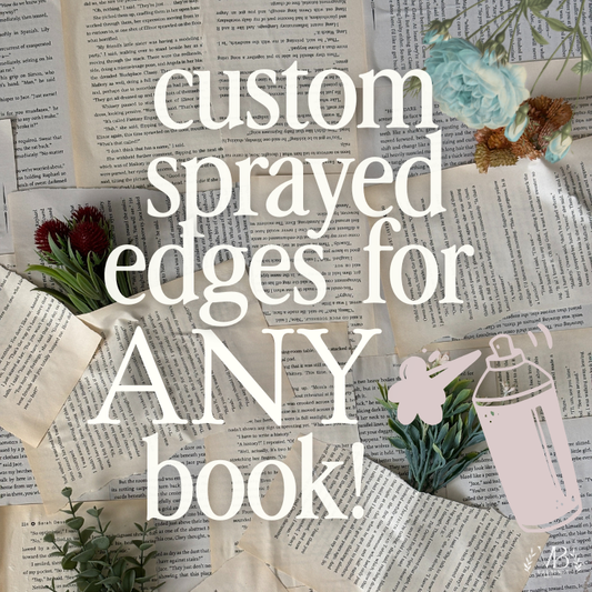 Custom Sprayed Book Edges for ANY Book!