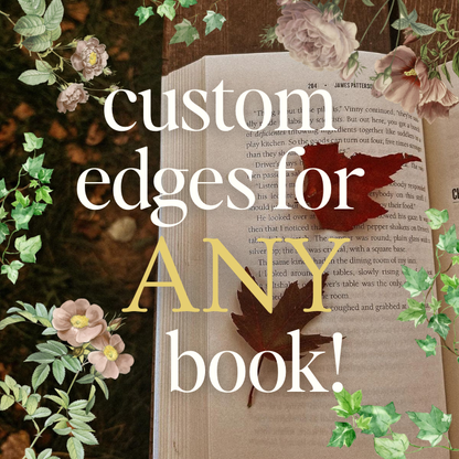 Custom Sprayed Book Edges for ANY Book!