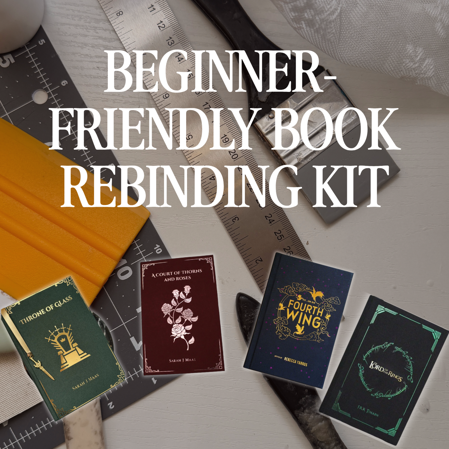 Complete Beginner-Friendly Book Rebinding Kit