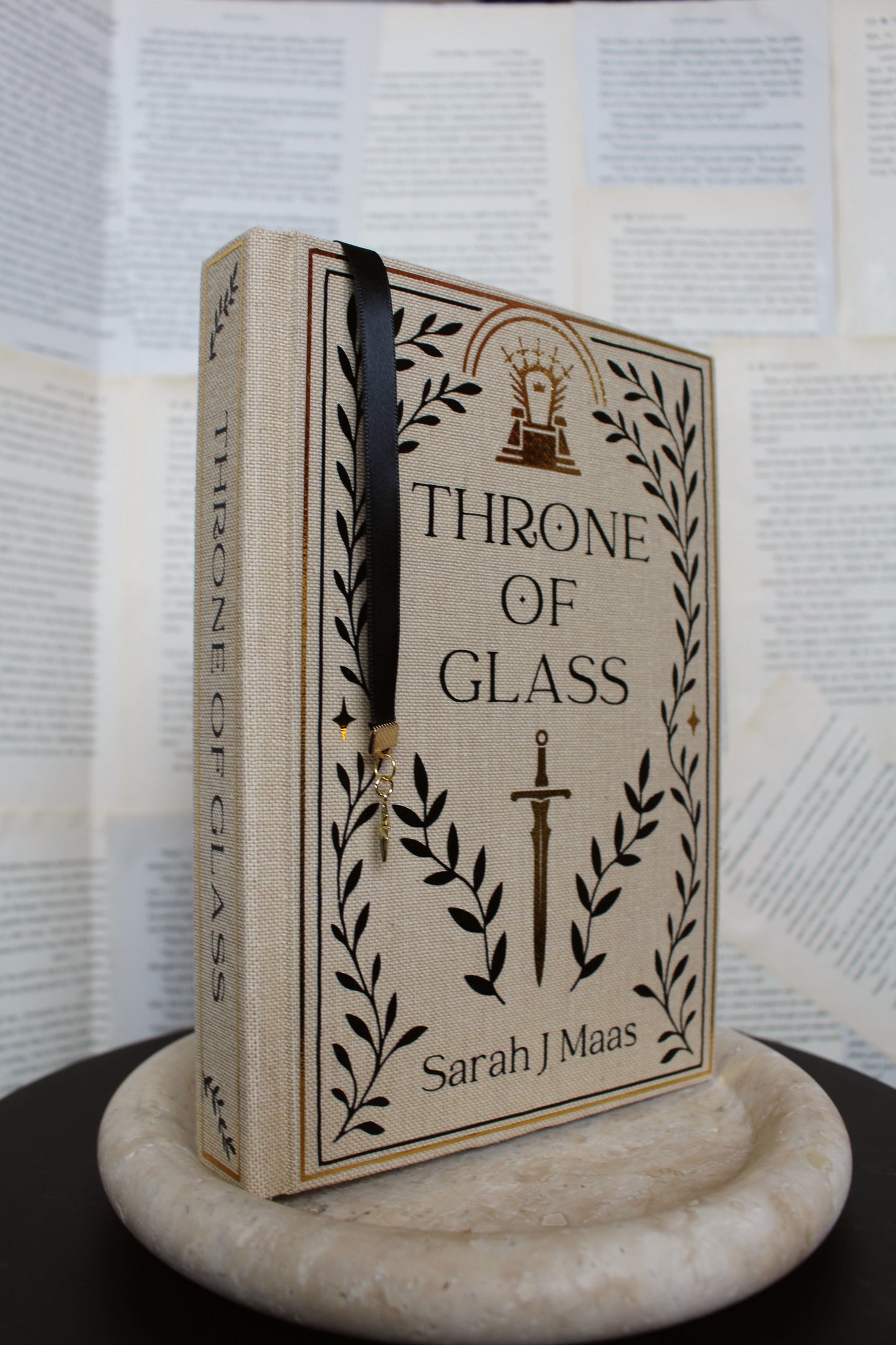 Throne of Glass by Sarah J Maas Rebind | Special Edition Custom Rebound Book