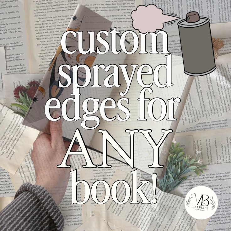 Custom Sprayed Book Edges for ANY Book!