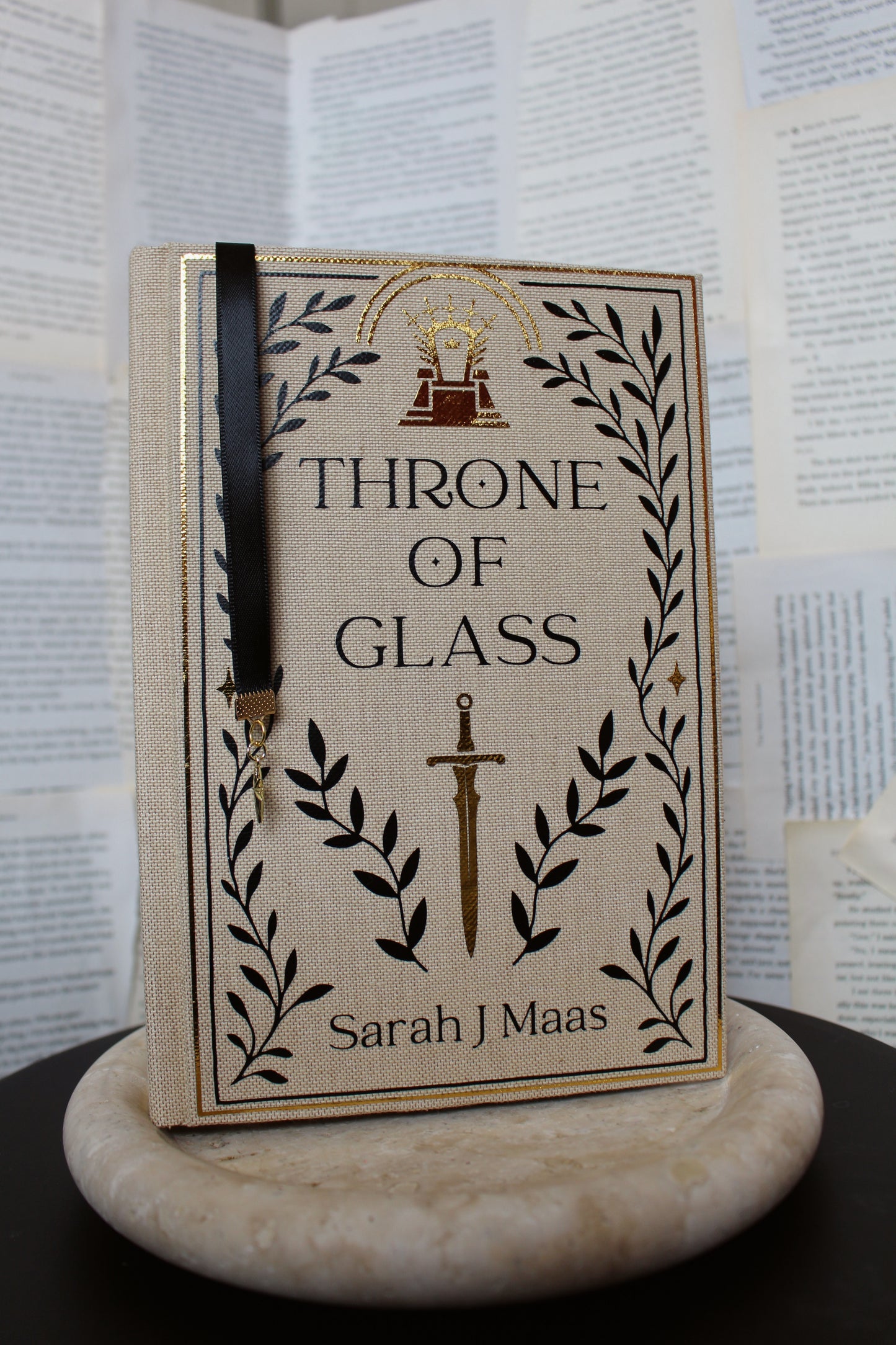 Throne of Glass by Sarah J Maas Rebind | Special Edition Custom Rebound Book