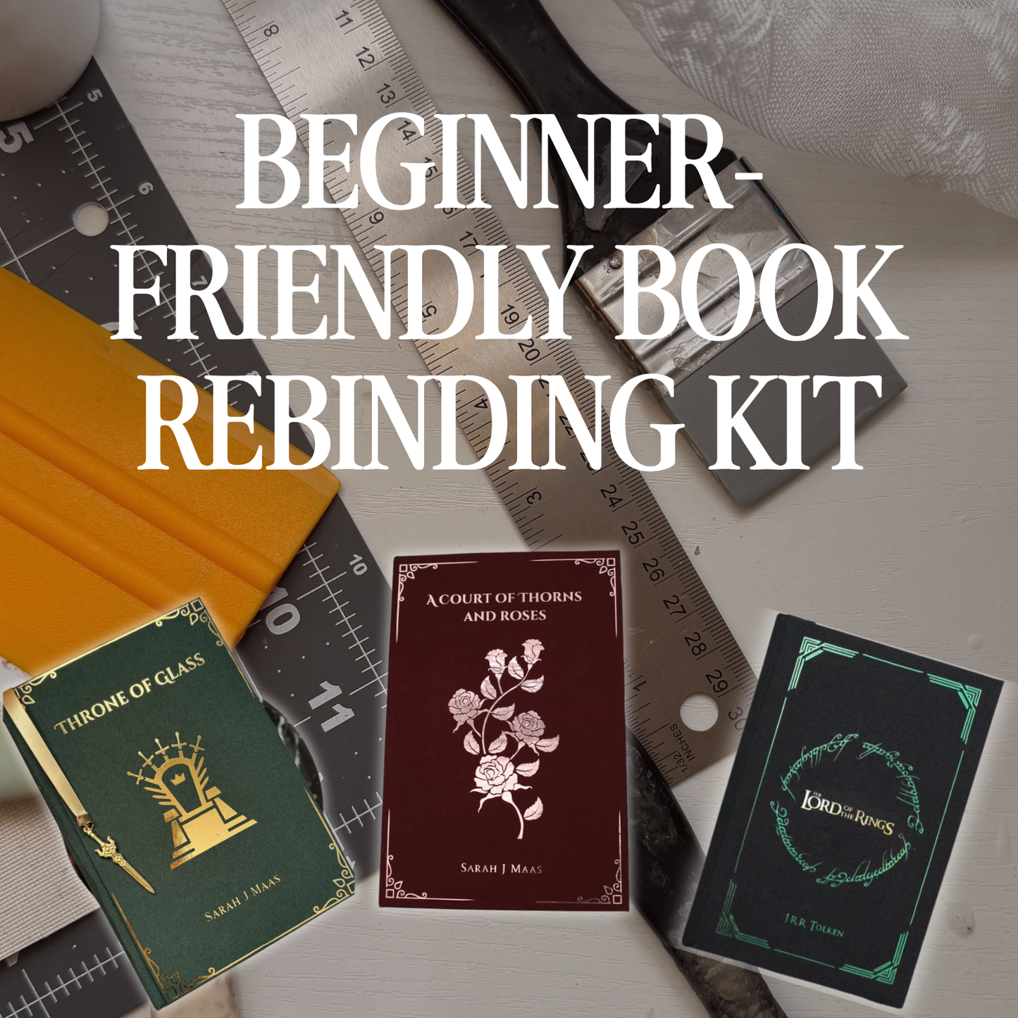 Complete Beginner-Friendly Book Rebinding Kit