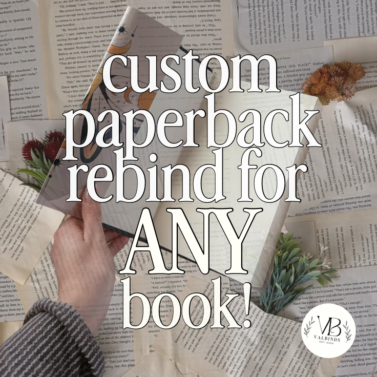 Custom PAPERBACK Rebinding for ANY Book! | Special Edition | Handmade Rebound Book