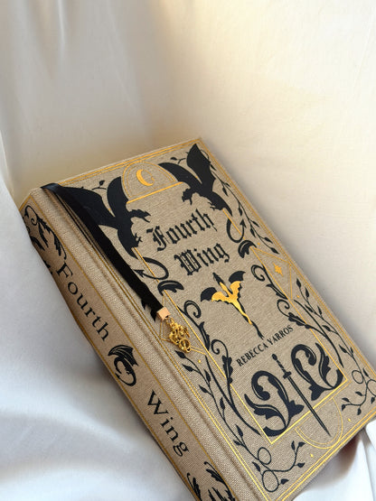 Fourth Wing by Rebecca Yarros Rebind | Handmade Custom Special Edition
