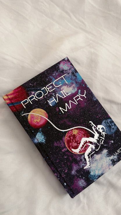Project Hail Mary by Andy Weir Special Custom Edition | Rebind, Handmade Rebound Book