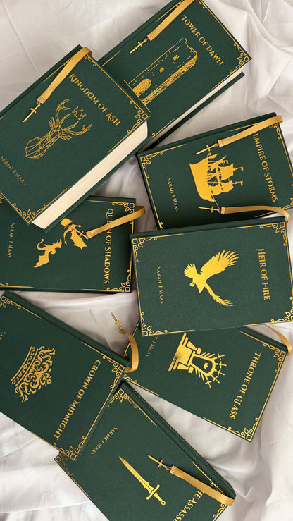 Throne of Glass Series by Sarah J Maas Full Rebound Set | Handmade Special Custom Editions