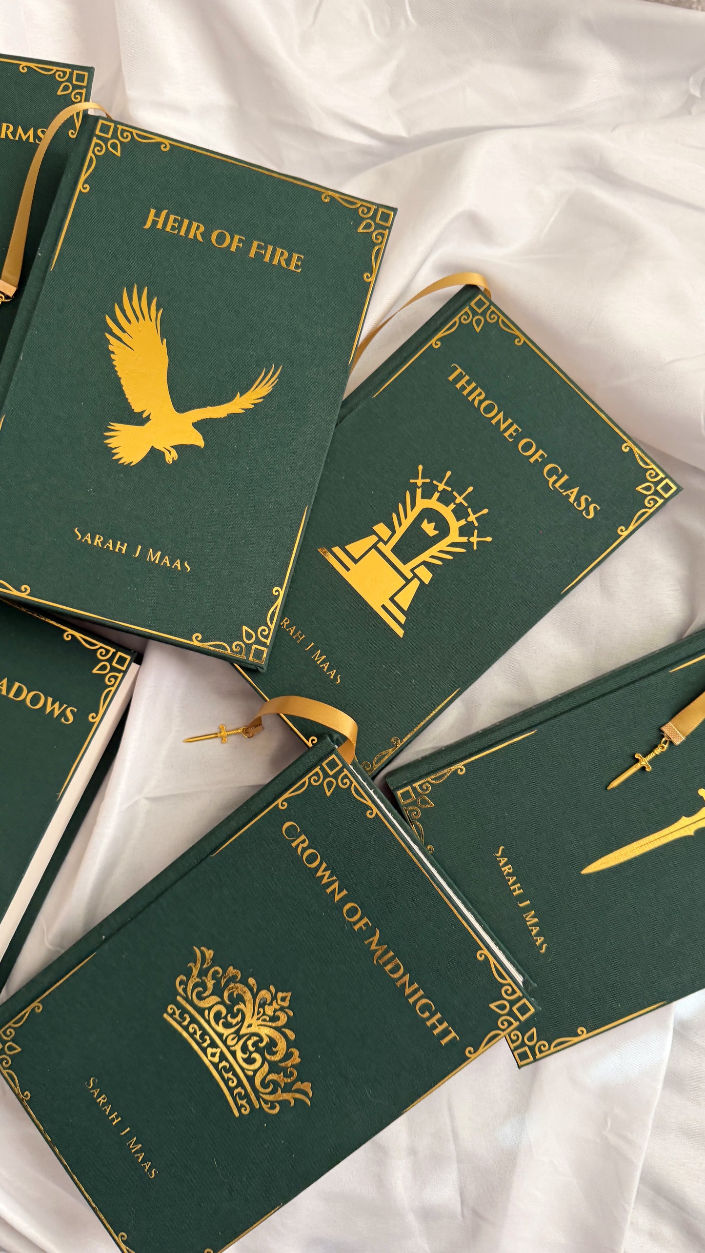 Throne of Glass Series by Sarah J Maas Full Rebound Set | Handmade Special Custom Editions