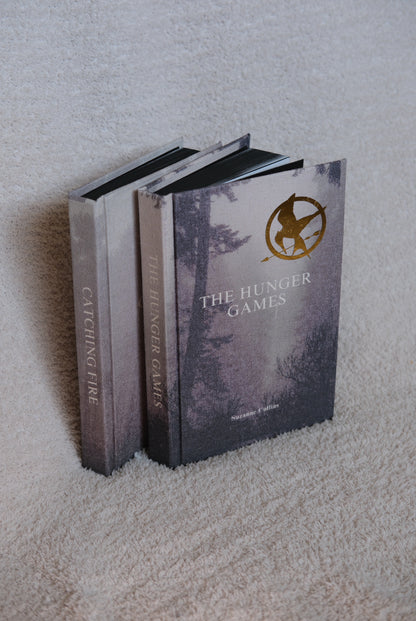 The Hunger Games and Catching Fire by Suzanne Collins Rebound Set | Special Editions | Custom Made Rebinds