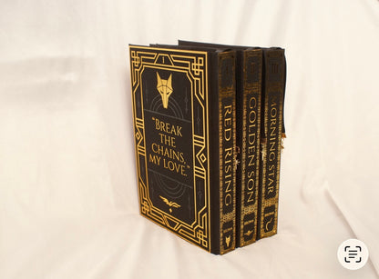 Red Rising Trilogy by Pierce Brown Rebinds | Special Custom Edition | Rebound Set