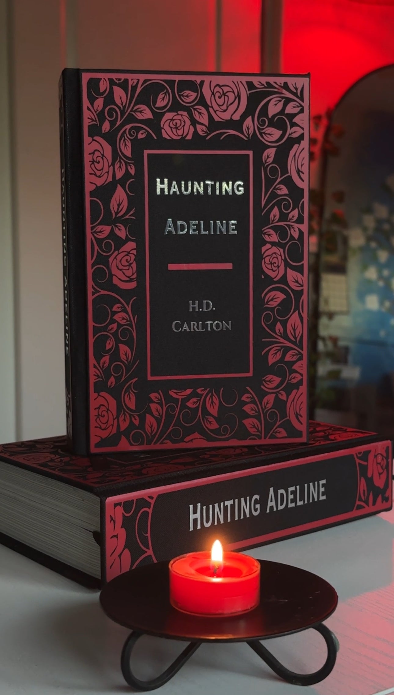 Haunting & Hunting Adeling by H.D. Carlton Rebound Set | Cat and Mouse Duet | Handmade Rebound Books|