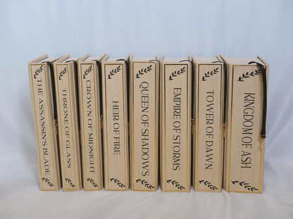 Throne of Glass Series by Sarah J Maas Full Rebound Set | Handmade Special Custom Editions