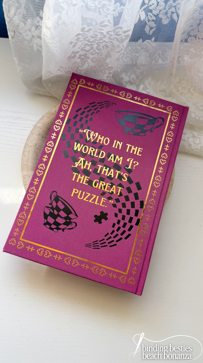 Alice's Adventure's in Wonderland by Lewis Carroll Rebind | Special Custom Edition | Rebound Book