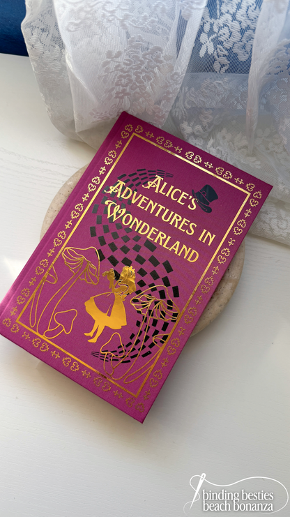 Alice's Adventure's in Wonderland by Lewis Carroll Rebind | Special Custom Edition | Rebound Book