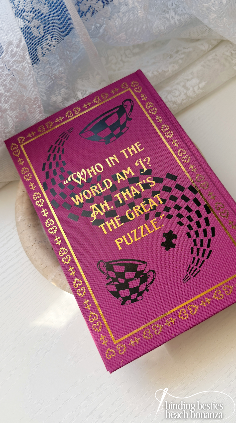 Alice's Adventure's in Wonderland by Lewis Carroll Rebind | Special Custom Edition | Rebound Book