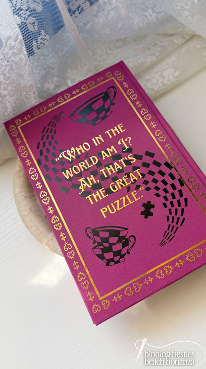 Alice's Adventure's in Wonderland by Lewis Carroll Rebind | Special Custom Edition | Rebound Book