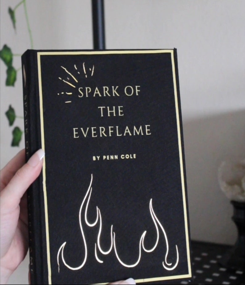 Spark of the Everflame by Penn Cole Rebind | Special Custom Edition | Handmade Rebound Book
