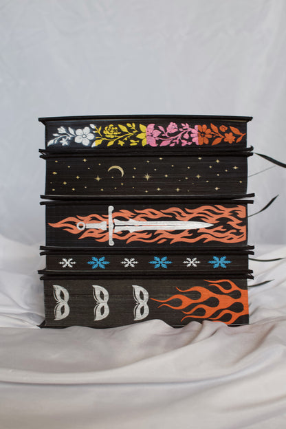 A Court of Thorns and Roses (ACOTAR) Series Set Rebinds | Handmade, Custom Special Edition, Rebound Books