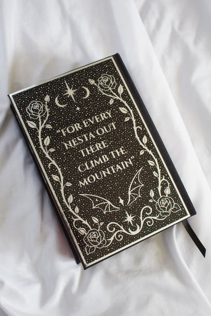 A Court of Silver Flames by Sarah J Maas | Handmade, Custom Special Edition Rebind, Rebound Book