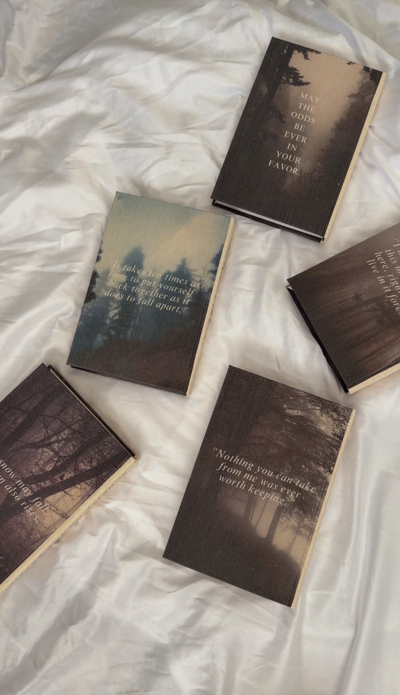 The Hunger Games Series Books 1-5 by Suzanne Collins Custom Special Editions, Handmade Rebound Books