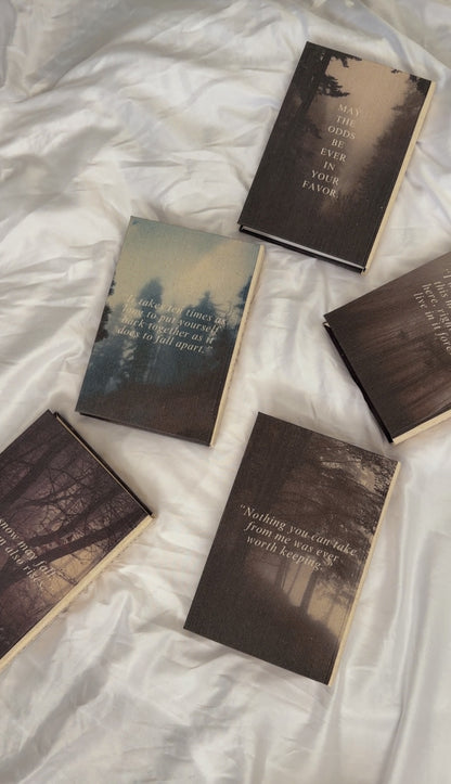 The Hunger Games Series Books 1-5 by Suzanne Collins Custom Special Editions, Handmade Rebound Books