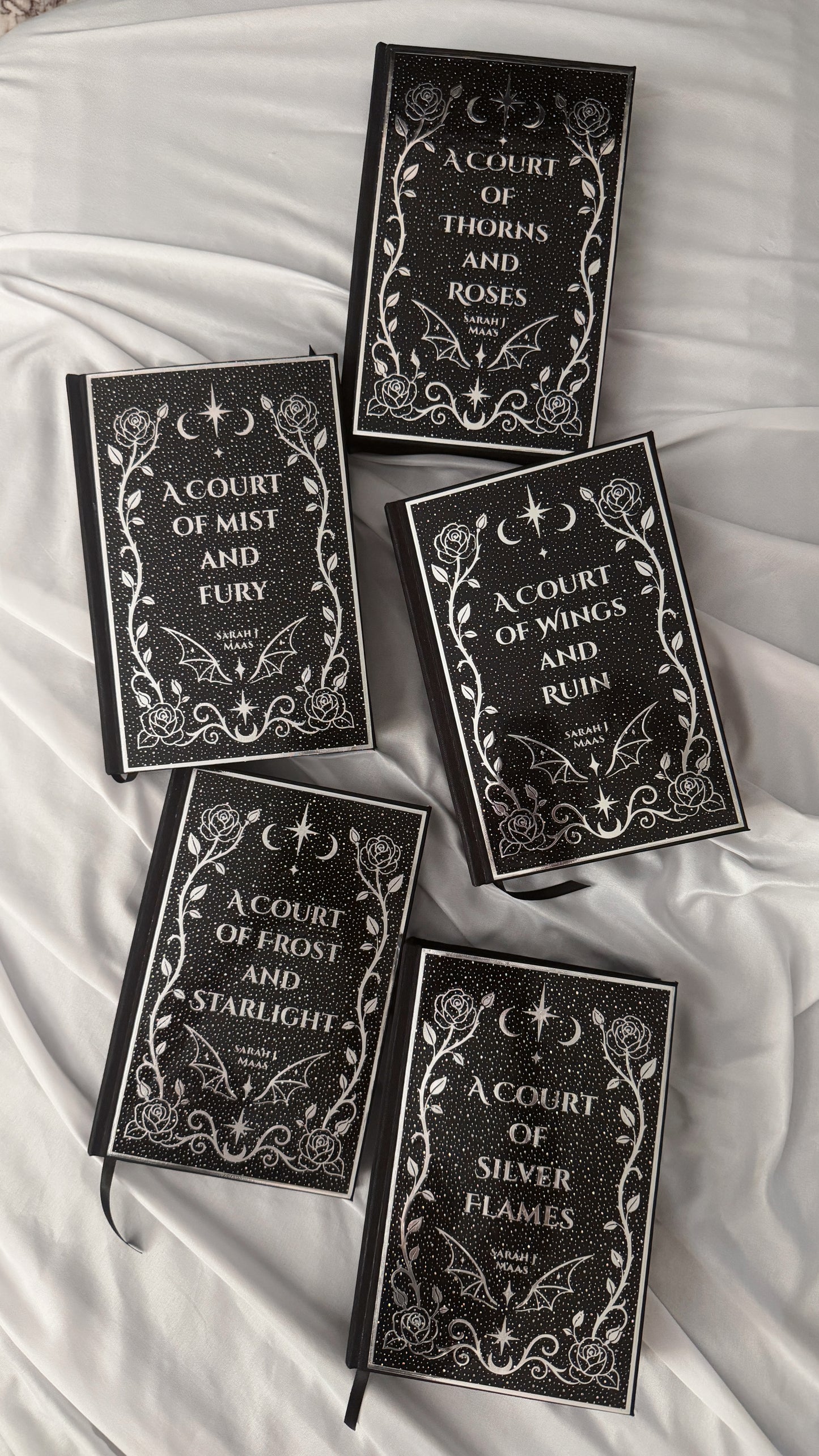 A Court of Mist and Fury by Sarah J Maas | Handmade, Custom Special Edition Rebind, Rebound Book