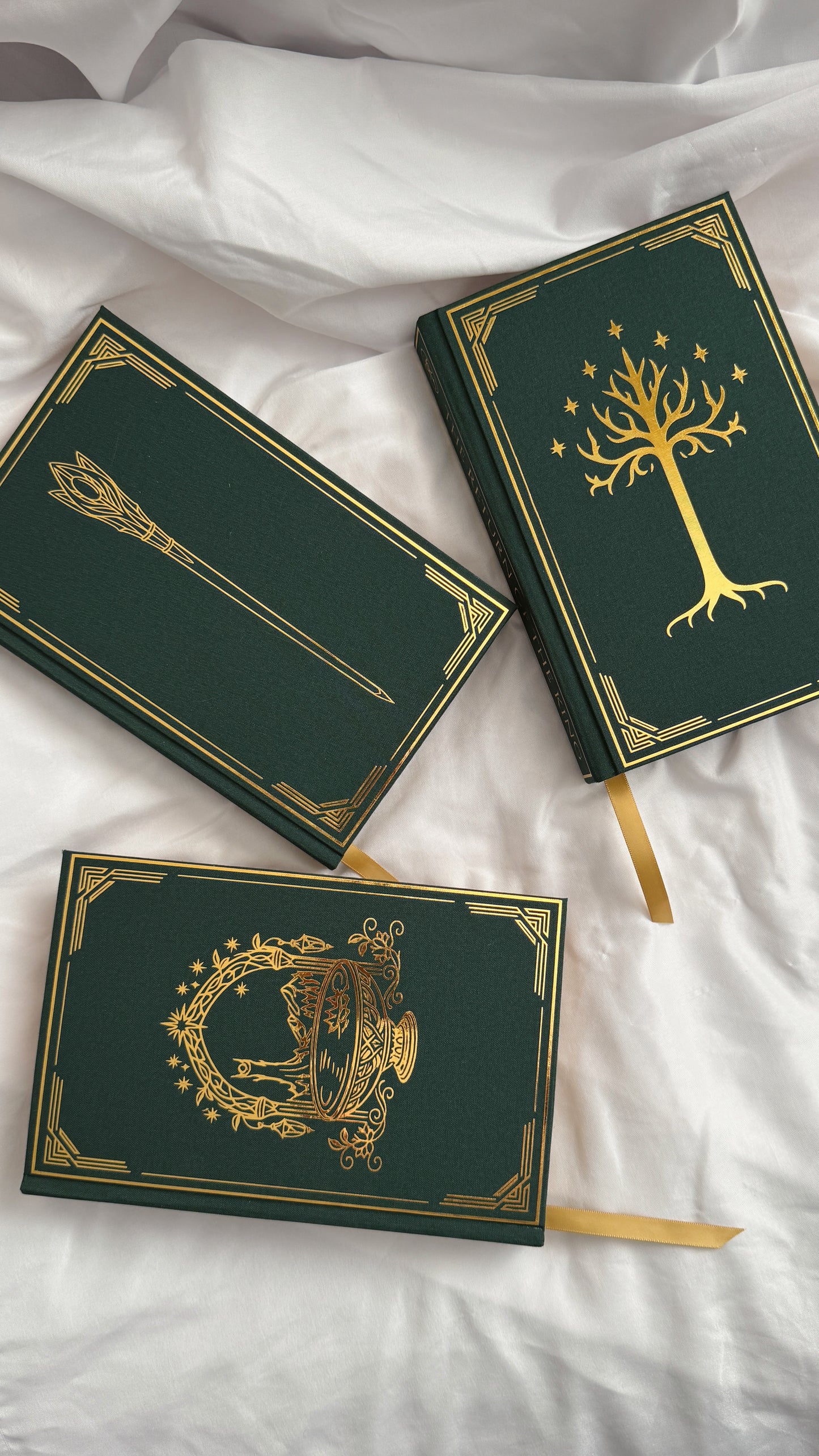 The Lord of the Rings Trilogy by J.R.R. Tolkien Rebound Set | Custom Special Editions | Rebinds