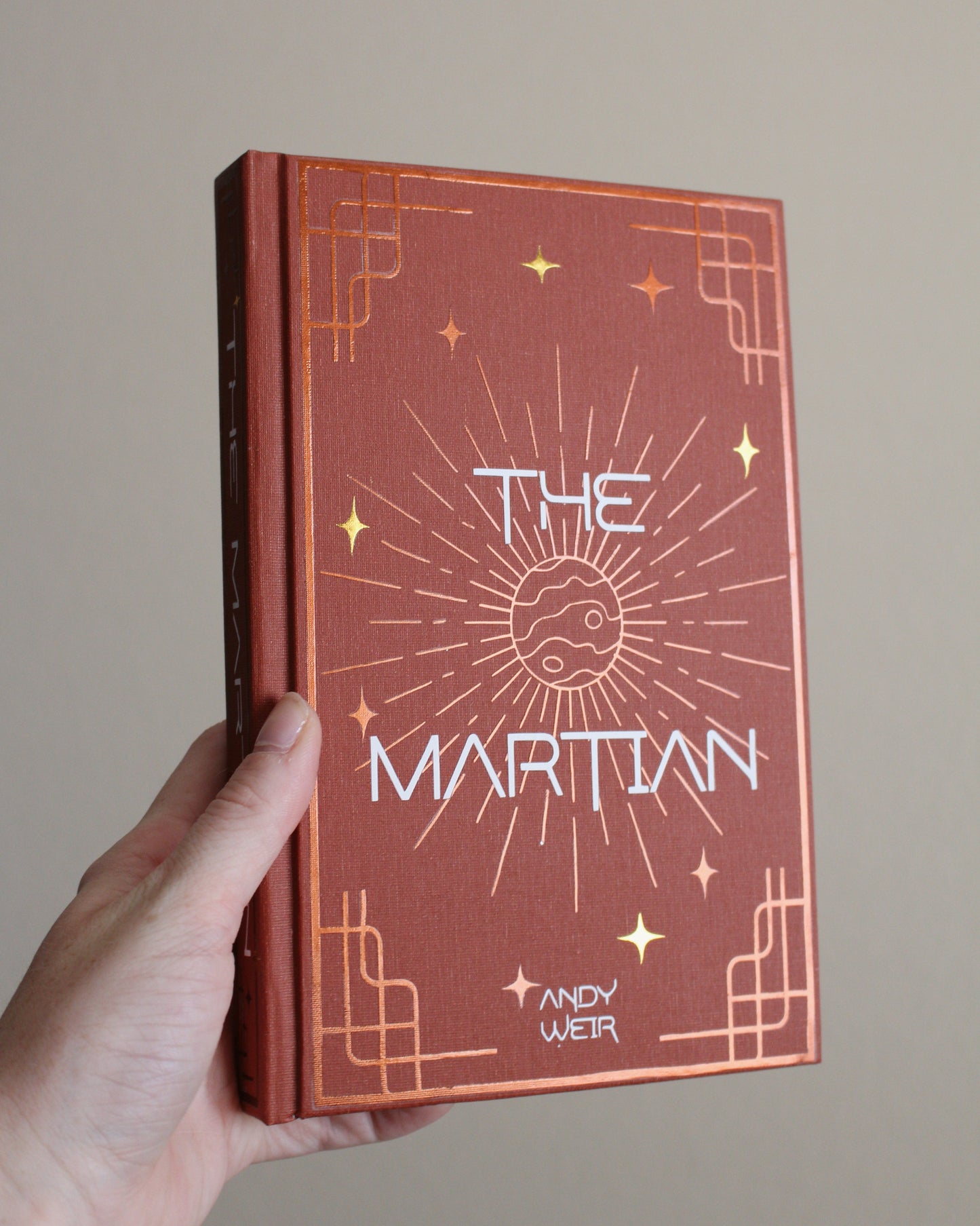 The Martian by Andy Weir Rebind | Custom Special Edition, Handmade, Rebound Book