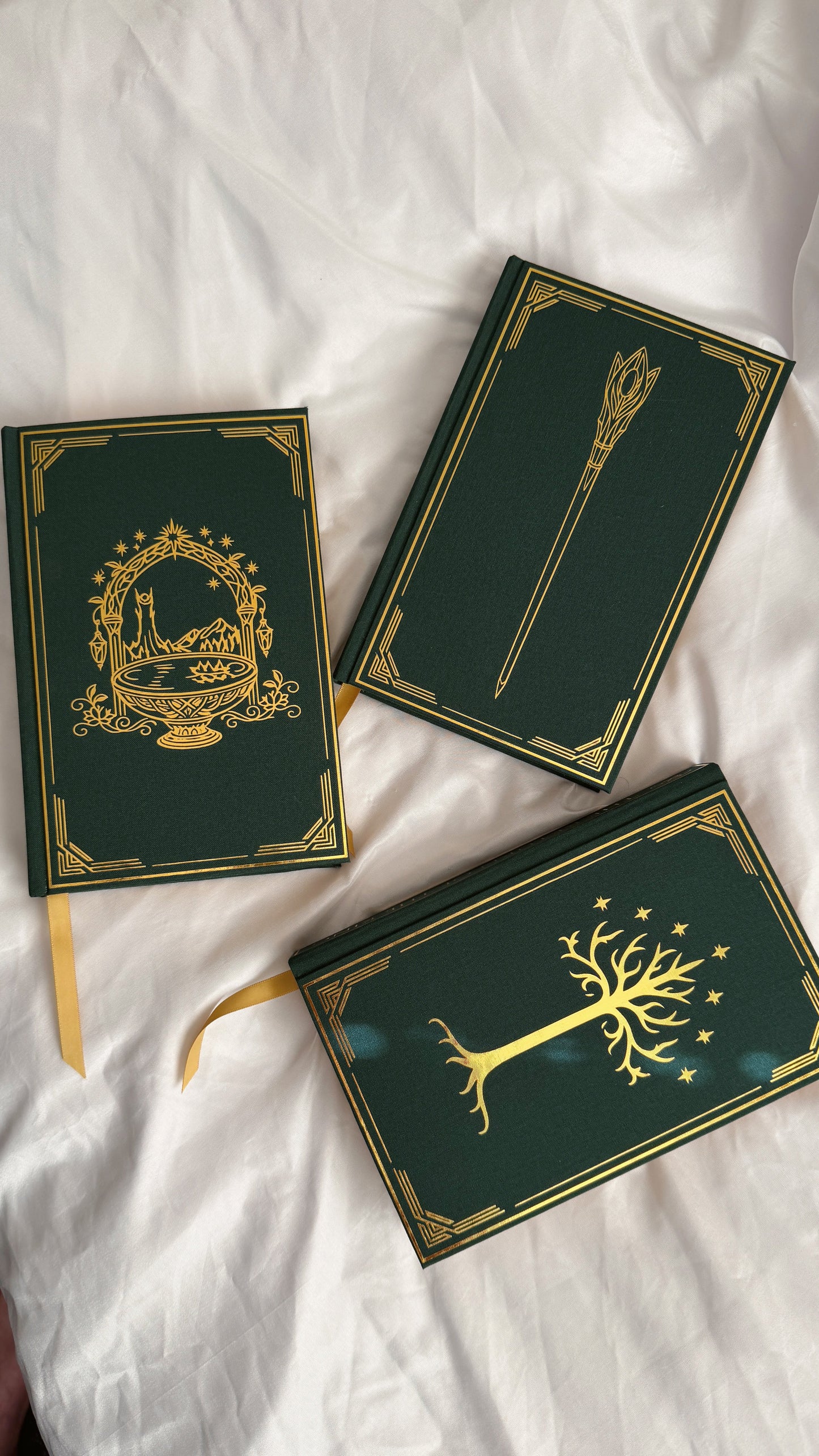 The Lord of the Rings Trilogy by J.R.R. Tolkien Rebound Set | Custom Special Editions | Rebinds