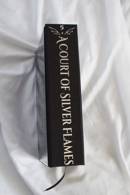 A Court of Silver Flames by Sarah J Maas | Handmade, Custom Special Edition Rebind, Rebound Book
