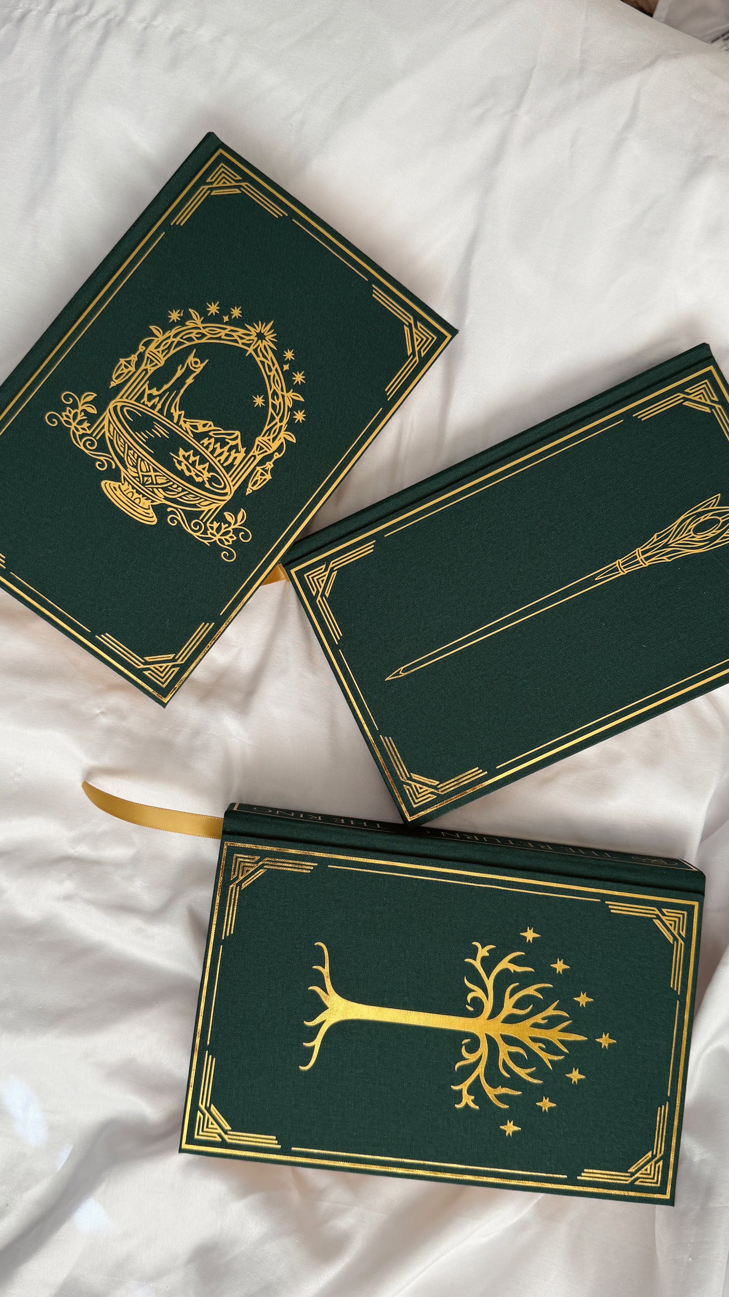 The Lord of the Rings Trilogy by J.R.R. Tolkien Rebound Set | Custom Special Editions | Rebinds