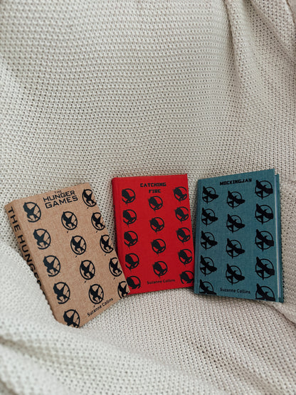 The Hunger Games Trilogy by Suzanne Collins Rebound Set | Custom Special Editions | Handmade Rebinds