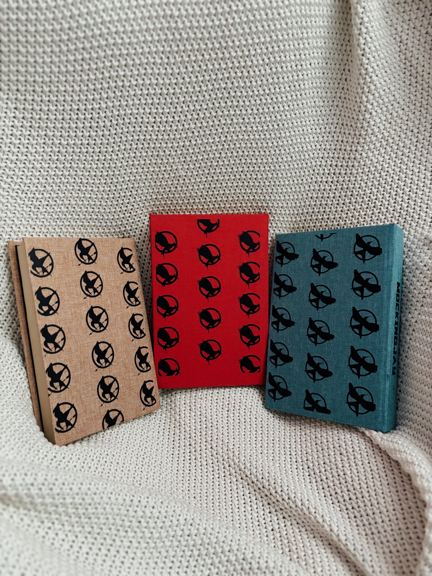 The Hunger Games Trilogy by Suzanne Collins Rebound Set | Custom Special Editions | Handmade Rebinds