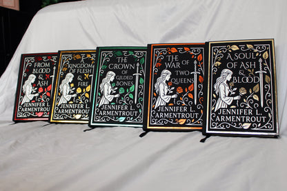 Blood and Ash Series by Jennifer L Armentrout Rebound Special Custom Edition Set, Fantasy Romance Rebind Set, Handmade