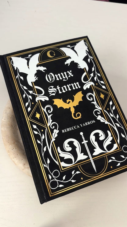 Onyx Storm by Rebecca Yarros Rebind | Handmade Custom Special Edition
