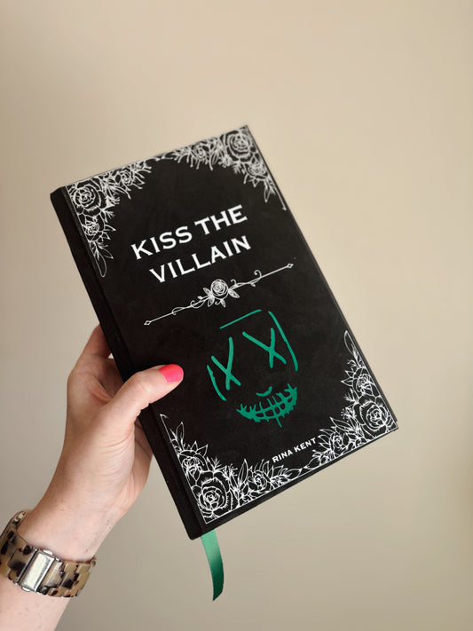 Kiss the Villain by Rina Kent Rebind | Custom Special Edition | Handmade Rebound Book