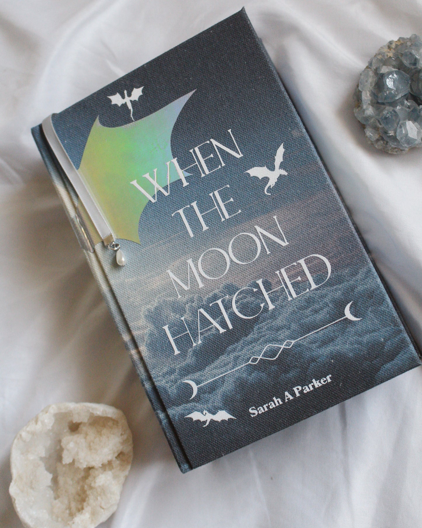 When the Moon Hatched by Sarah A. Parker Rebind | Handmade, Custom Special Edition, Rebound Book