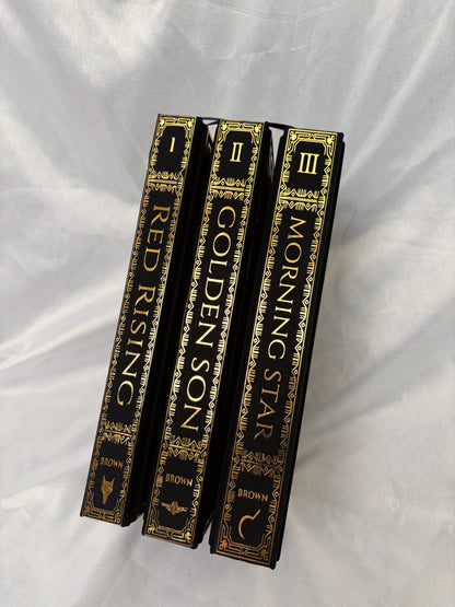 Red Rising Trilogy by Pierce Brown Rebinds | Special Custom Edition | Rebound Set